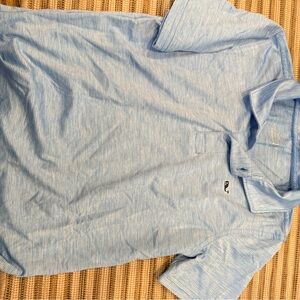 Vineyard Vines Blue and White Striped Polo